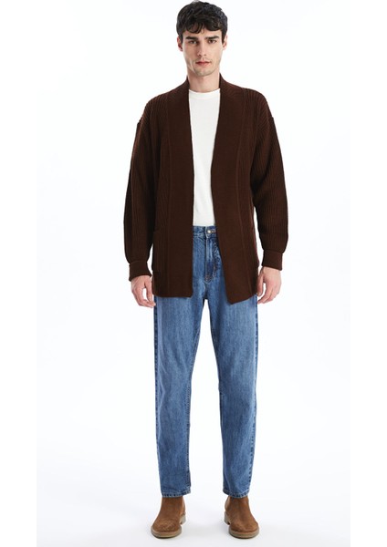 Yeni Sezon Standart Kalıp Şal Yaka Erkek Triko Hırka fiyatları