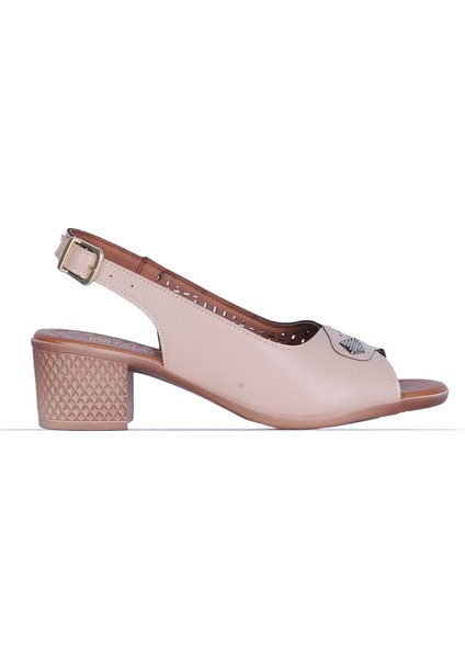 Moda Ayakkabı 549 Kadın 5cm Topuklu Sandalet Ayakkabı