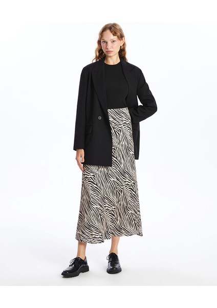 Yeni Sezon Dar Fit Desenli Kadın Etek