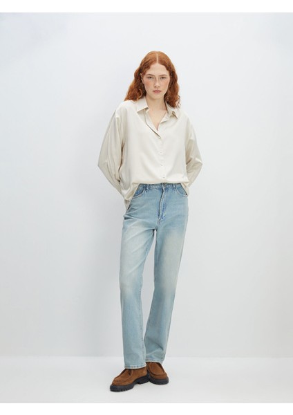 Yeni Sezon Oversize Saten Kadın Gömlek fiyatları