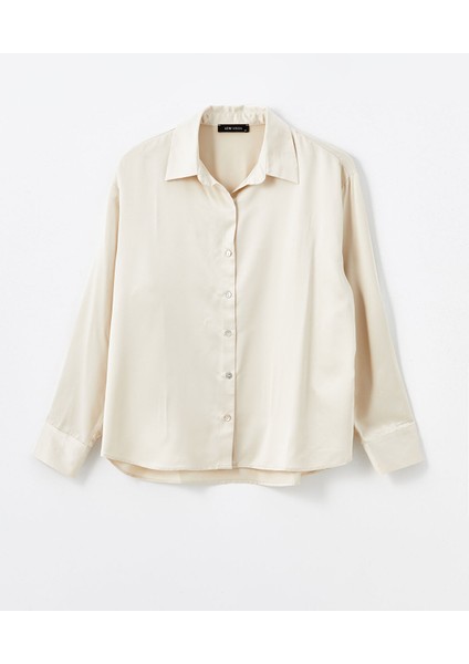 Yeni Sezon Oversize Saten Kadın Gömlek indirimleri