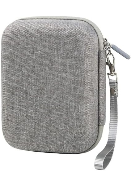Kamera Sert Kılıfı, Fermuarlı Ağ Cep USB Kablosu ve Piller Için, Askılı Sert Taşıma Çantası, Ile Uyumlu Anında Fotoğraf Makinesi (Gri) fiyatları
