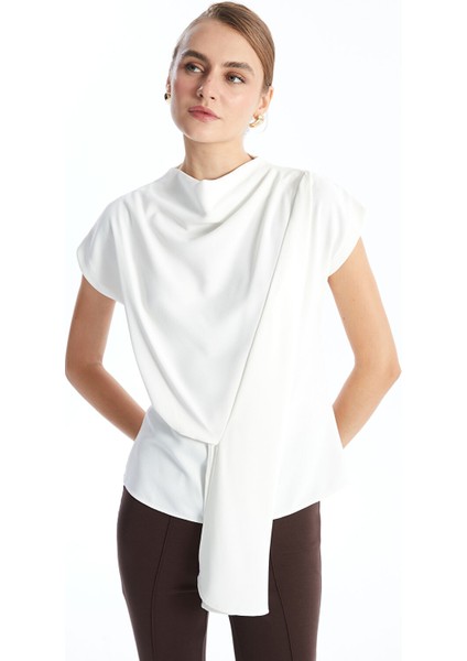 Yeni Sezon Dökümlü Yaka Kadın Bluz fiyatları