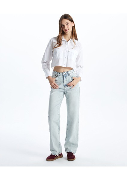 Yeni Sezon Straight Fit Kadın Jean Pantolon