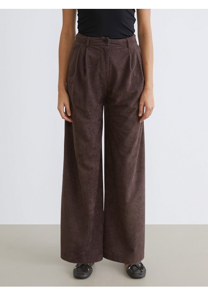 Yeni Sezon Geniş Paça Kadın Kadife Pantolon fiyatları