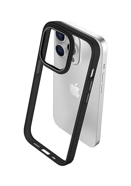 Labs Buff 15 Pro Max ile Uyumlu New Air Bumper Kılıf, Koruyucu Telefon Kılıfı (Siyah) modelleri