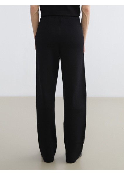 Yeni Sezon Beli Lastikli Kadın Triko Pantolon fırsatları