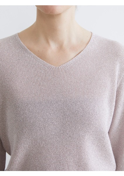 Yeni Sezon V Yaka Kadın Triko Kazak modelleri