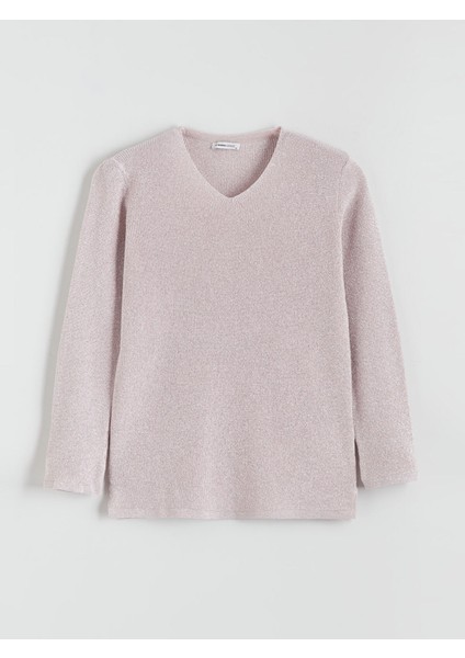 Yeni Sezon V Yaka Kadın Triko Kazak indirimleri