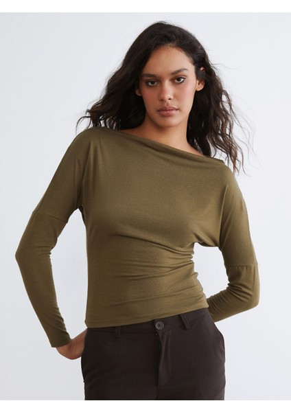 Yeni Sezon Kayık Yaka Bluz