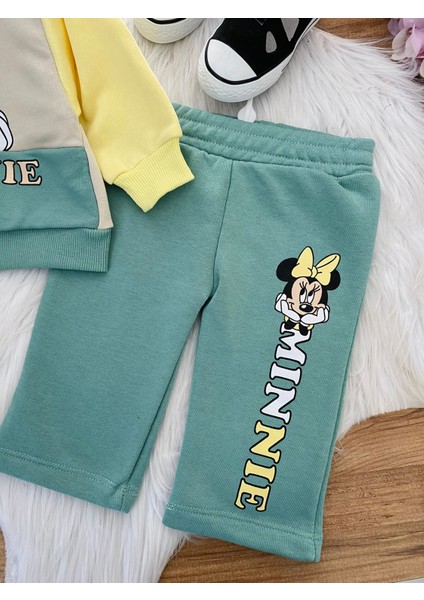 Minigimin Cicileri Flover Minine Baskılı 2 Li Kiz Bebek Takım - Yeşil fiyatları