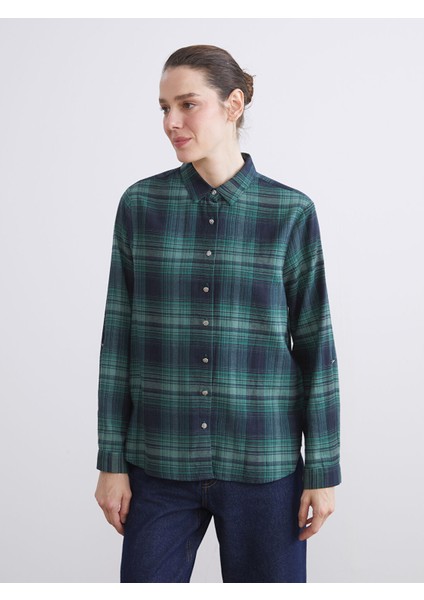 Yeni Sezon Ekose Kadın Oduncu Gömlek