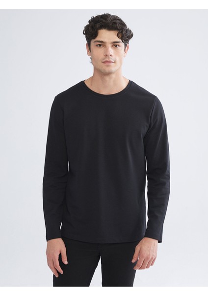 Yeni Sezon Bisiklet Yaka Uzun Kollu Erkek Tişört
