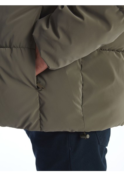 Yeni Sezon Standart Kalıp Kapüşonlu Erkek Şişme Mont modelleri