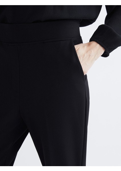 Yeni Sezon Standart Fit Ispanyol Paça Kadın Pantolon modelleri