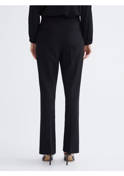 Yeni Sezon Standart Fit Ispanyol Paça Kadın Pantolon fırsatları