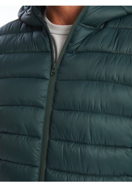 Yeni Sezon Standart Kalıp Kapüşonlu Erkek Şişme Mont modelleri