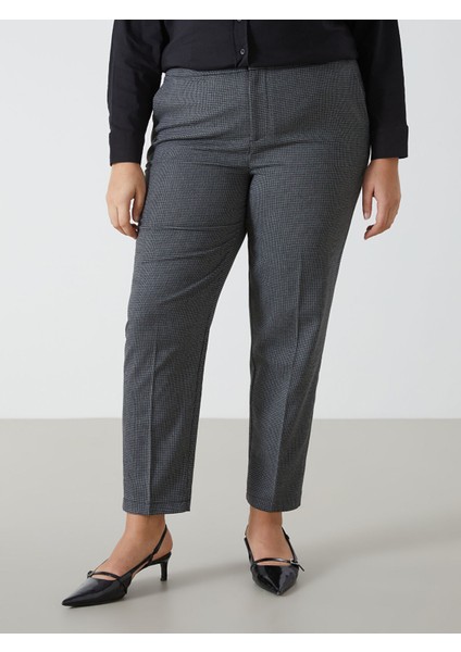 Yeni Sezon Beli Lastikli Desenli Kadın Pantolon modelleri