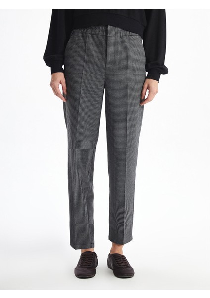 Yeni Sezon Beli Lastikli Desenli Kadın Pantolon fırsatları