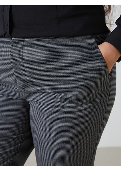 Yeni Sezon Beli Lastikli Desenli Kadın Pantolon indirimleri