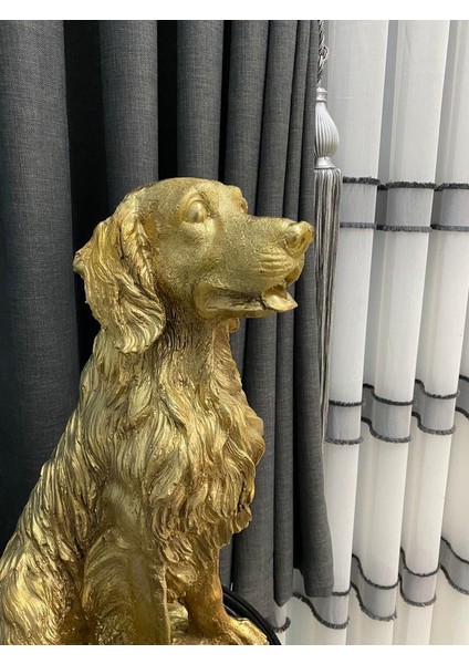 Dekoratif Golden Köpek Biblo Avcı Köpeği Heykel modelleri
