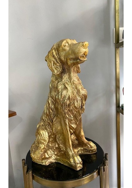Dekoratif Golden Köpek Biblo Avcı Köpeği Heykel fırsatları