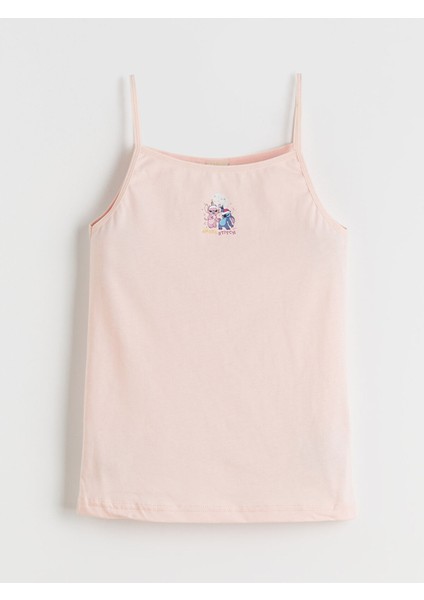 Yeni Sezon Stitch ve Angel Baskılı Kız Çocuk Atlet 2'li fiyatları