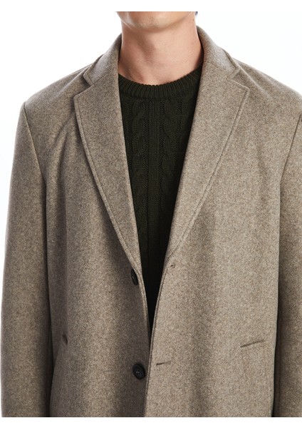 Yeni Sezon Standart Kalıp Ceket Yaka Erkek Kaşe Kaban modelleri