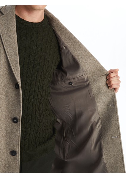 Yeni Sezon Standart Kalıp Ceket Yaka Erkek Kaşe Kaban fırsatları