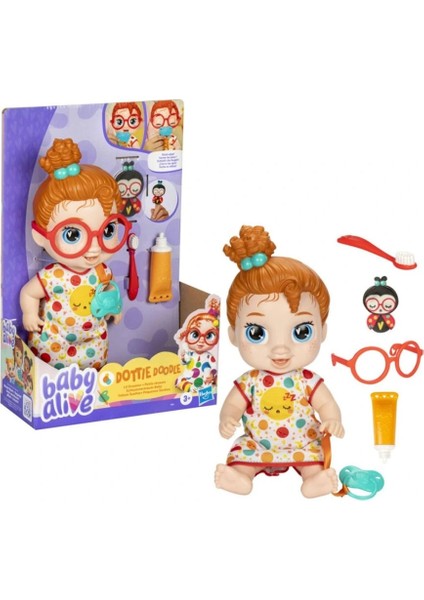 Bfs F9965 Baby Alive Uykucu Bebeğim Kırmızı Saçlı Dottie Doodle +3 Yaş