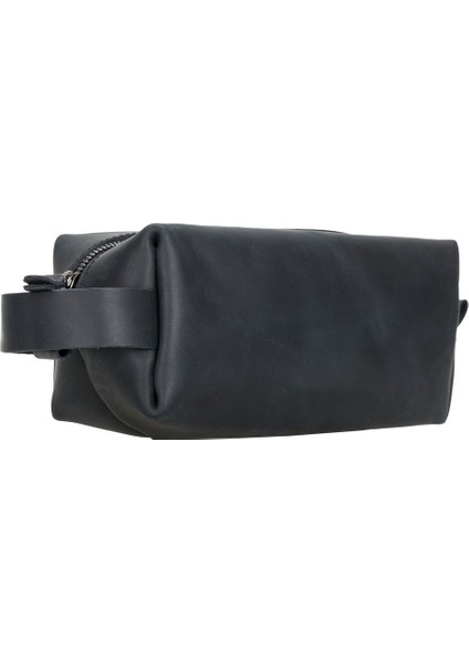 Deri Bakım ve Seyahat Çantası, M Beden, Aa1 Siyah