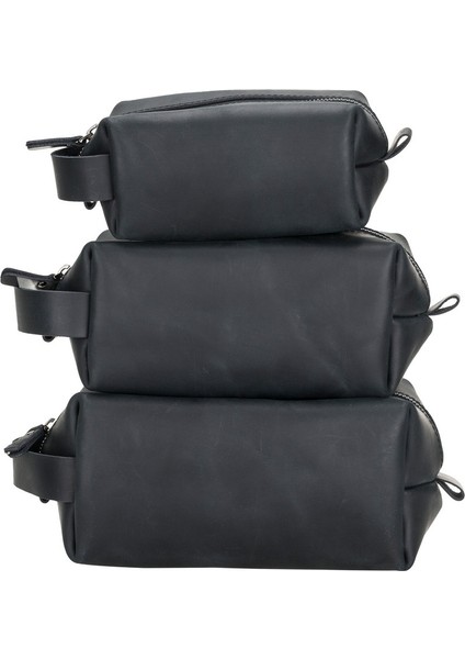 Deri Bakım ve Seyahat Çantası, M Beden, Aa1 Siyah indirimleri