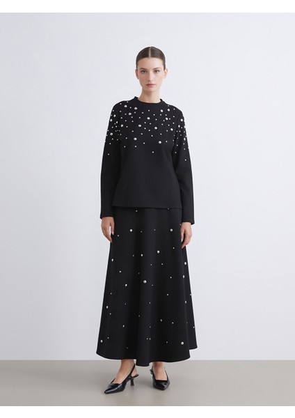 Yeni Sezon Metal Aplikeli Kloş Etek fiyatları