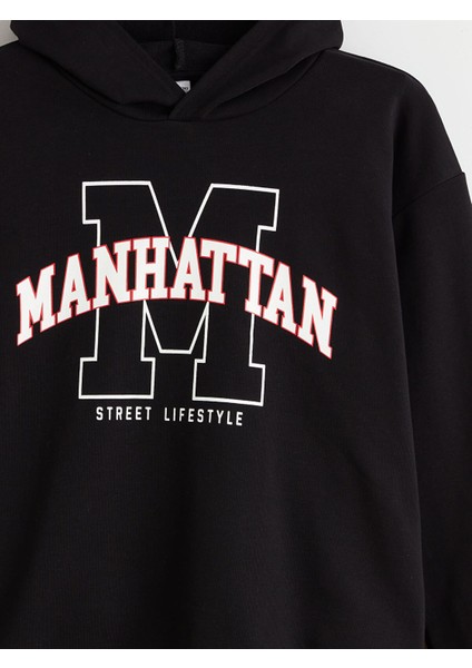 Yeni Sezon Kapüşonlu Baskılı Erkek Çocuk Sweatshirt modelleri