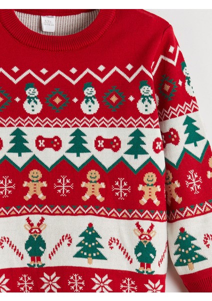 Yeni Sezon Yılbaşı Temalı Erkek Çocuk Triko Kazak modelleri