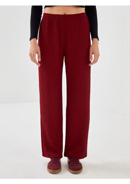 Yeni Sezon Beli Lastikli Dokulu Kadın Pantolon fiyatları