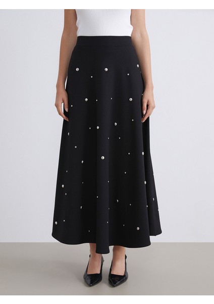 Yeni Sezon Metal Aplikeli Kloş Etek indirimleri