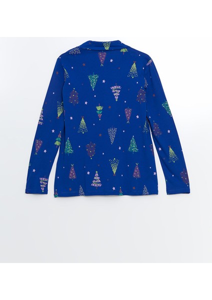 Yeni Sezon Gömlek Yaka Yılbaşı Temalı Kadın Pijama Üst fiyatları