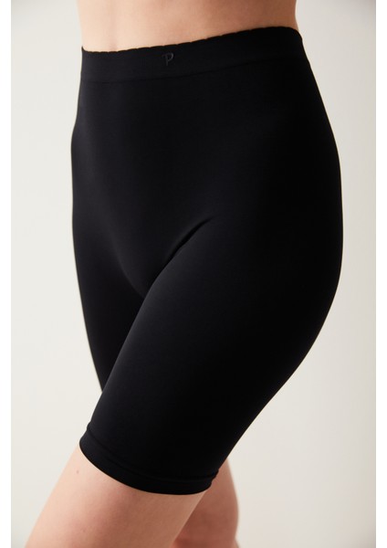 Nu Basic Siyah Kısa Tayt