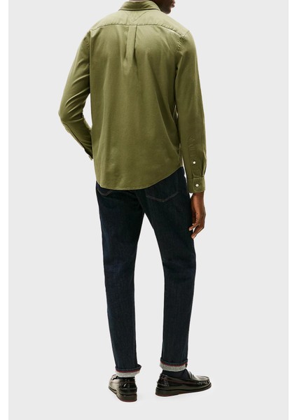 Pamuklu Regular Fit Logolu Uzun Kollu Gömlek Erkek Gömlek MW0MW40469 Plı fırsatları