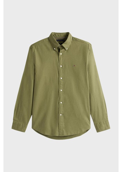 Pamuklu Regular Fit Logolu Uzun Kollu Gömlek Erkek Gömlek MW0MW40469 Plı indirimleri