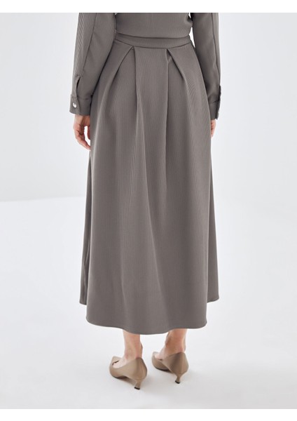 Yeni Sezon Beli Fermuarlı Dokulu Kadın Etek fırsatları