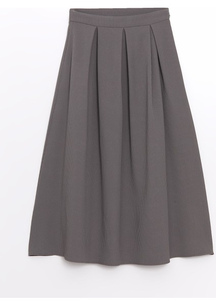 Yeni Sezon Beli Fermuarlı Dokulu Kadın Etek indirimleri