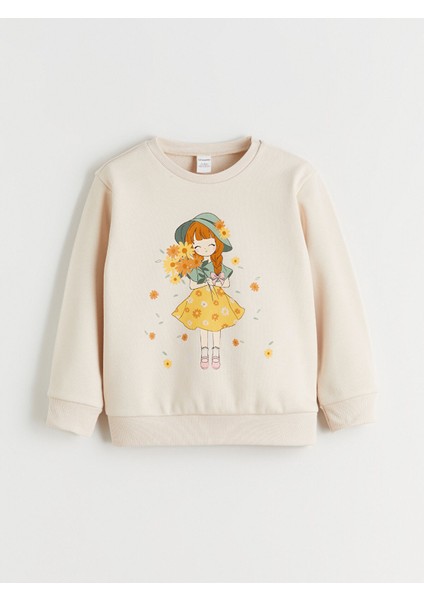 Yeni Sezon Bisiklet Yaka Kız Çocuk Kalın Sweatshirt 2'li fiyatları