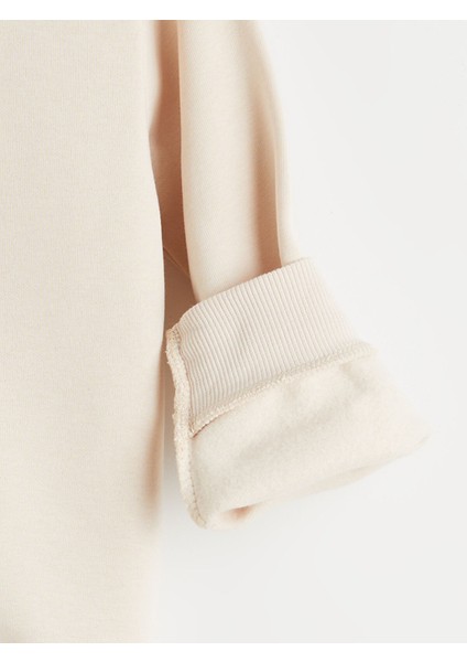 Yeni Sezon Bisiklet Yaka Kız Çocuk Kalın Sweatshirt 2'li modelleri