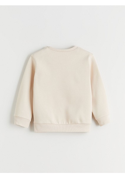 Yeni Sezon Bisiklet Yaka Kız Çocuk Kalın Sweatshirt 2'li fırsatları