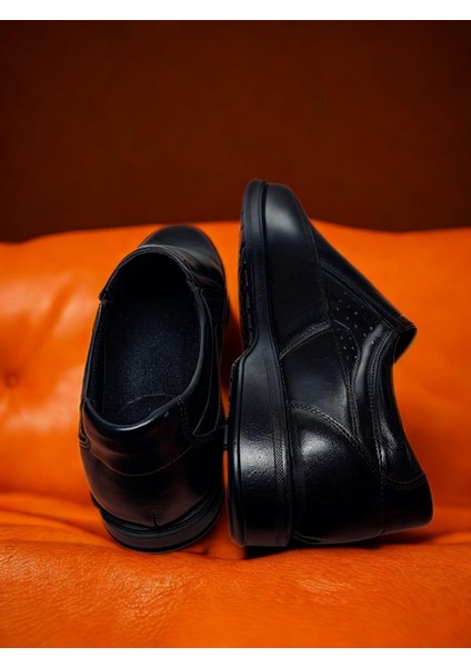 Erkek %100 Iç Kısım Polarlı Gerçek Deri Kaymaz Taban Günlük Ayakkabı