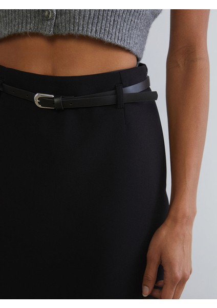 Yeni Sezon Beli Kemerli Mini Etek modelleri