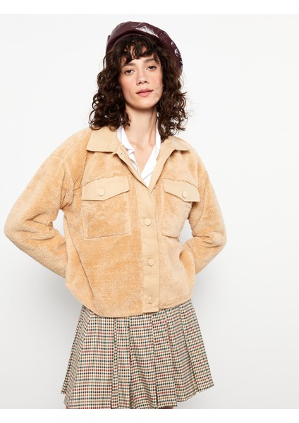 Yeni Sezon Düz Uzun Kollu Pelüş Kadın Gömlek Ceket fiyatları