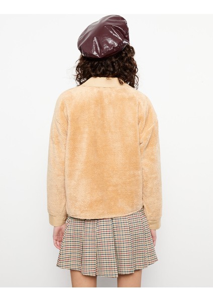 Yeni Sezon Düz Uzun Kollu Pelüş Kadın Gömlek Ceket indirimleri